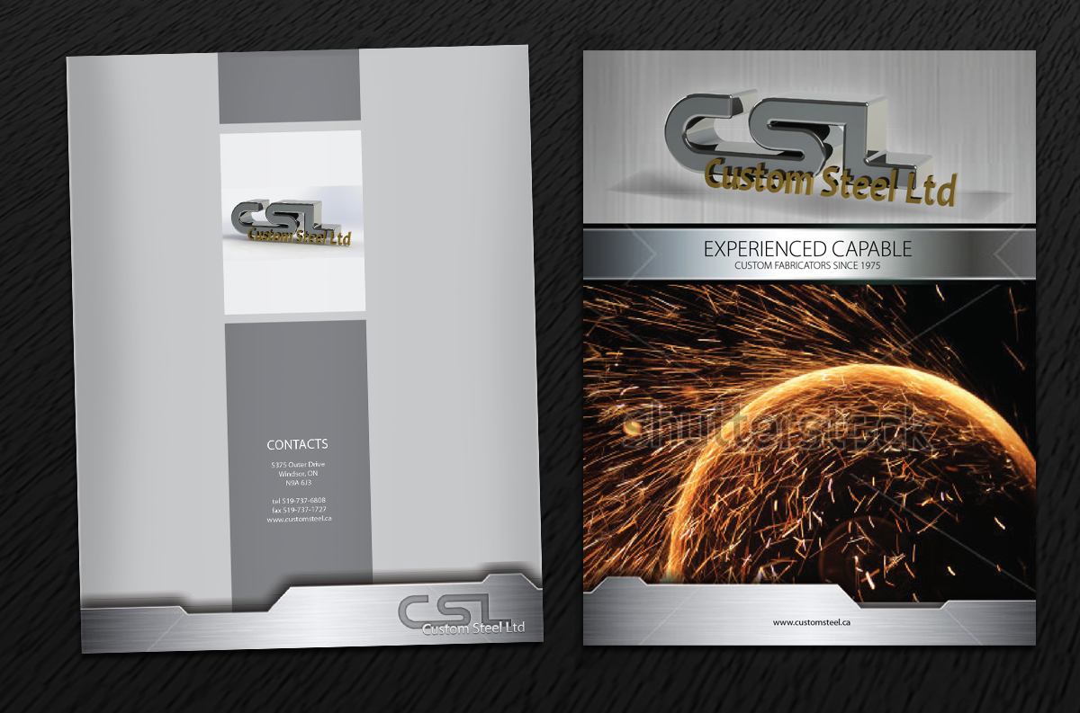 Brochure Design by Svetlin Angelov for Custom Steel Ltd. | Design #1409807