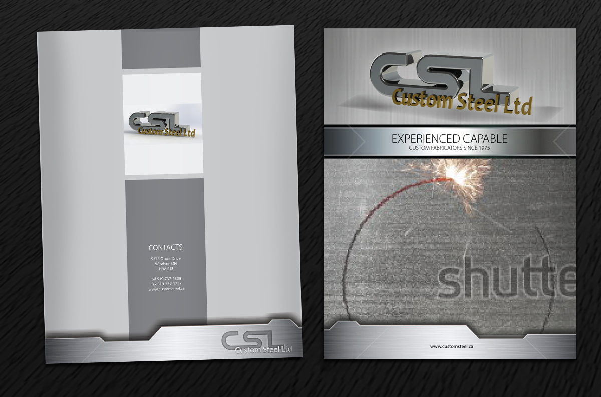 Brochure Design by Svetlin Angelov for Custom Steel Ltd. | Design #1409808