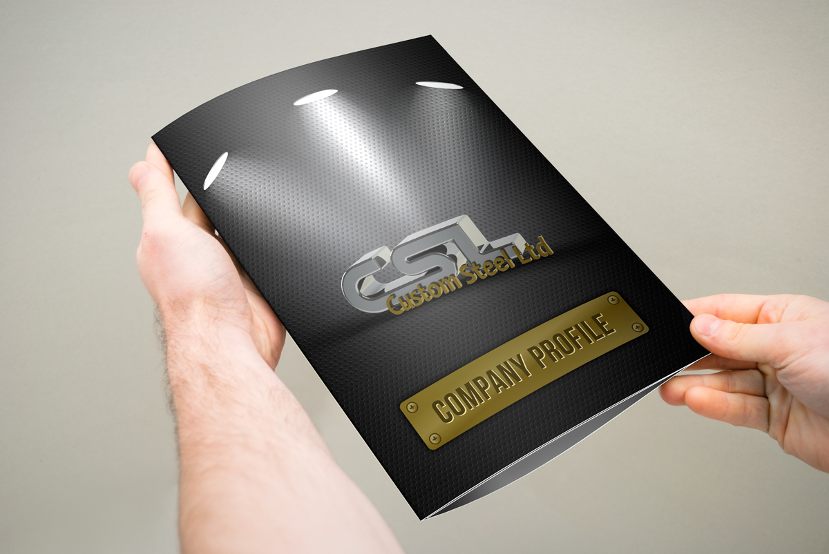 Brochure Design by AbdulRafay for Custom Steel Ltd. | Design #1315194