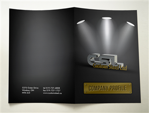 Diseño de Brochure por AbdulRafay para Custom Steel Ltd. | Diseño #1315197