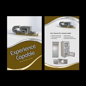 Diseño de Brochure por abdul700 para Custom Steel Ltd. | Diseño #1285481