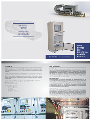Diseño de Brochure por barinix para Custom Steel Ltd. | Diseño #1292081