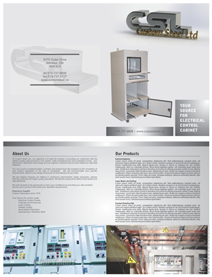 Brochure Design by barinix for Custom Steel Ltd. | Design: #1292086