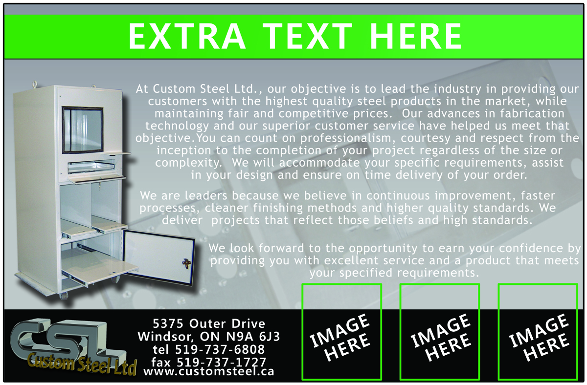 Brochure Design by Arbaz for Custom Steel Ltd. | Design #1281282