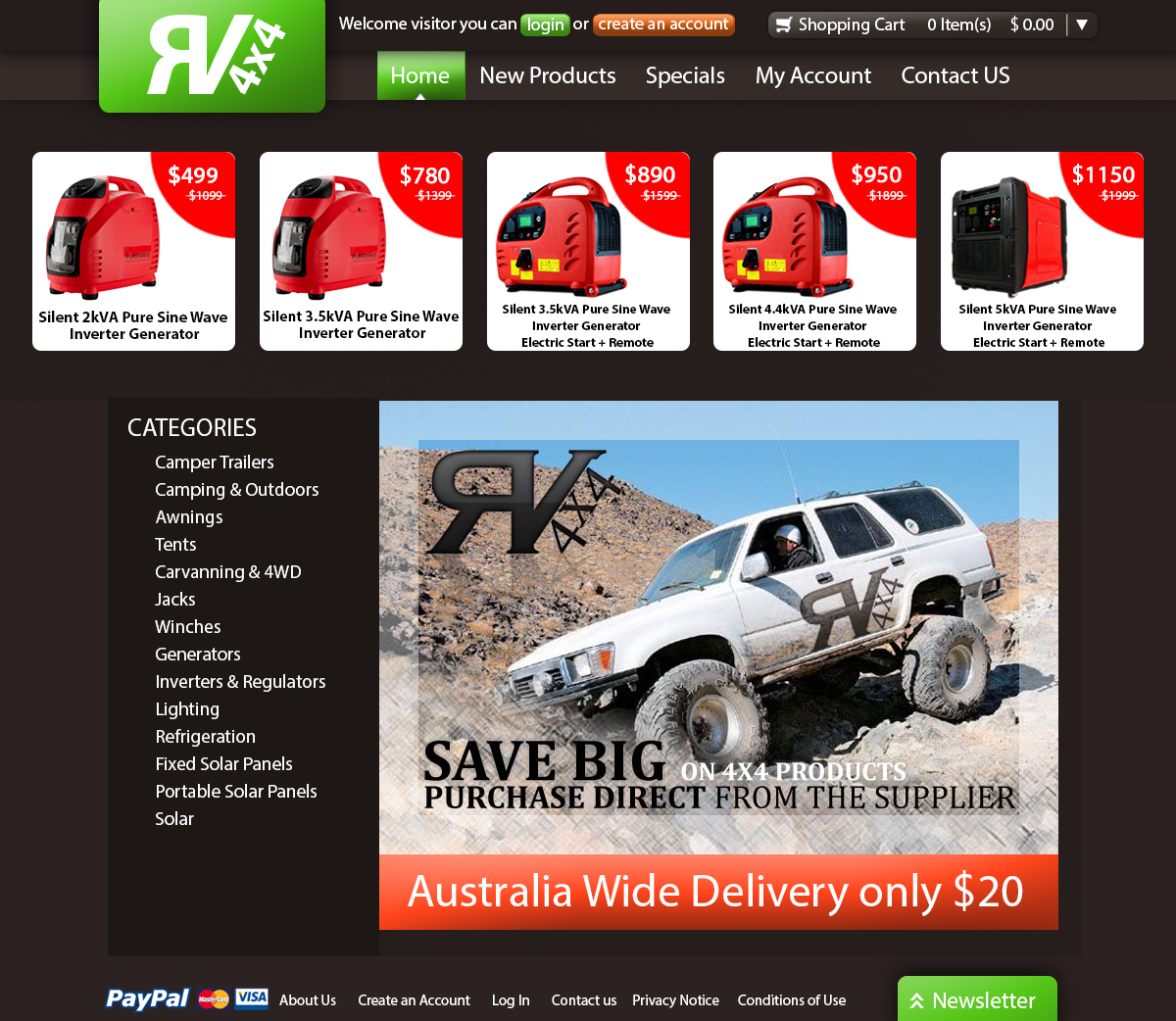 Landing Page Design by lolti for rv4x4 | Design #1241575