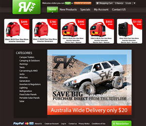 Landing Page Design by lolti for rv4x4 | Design: #1241575