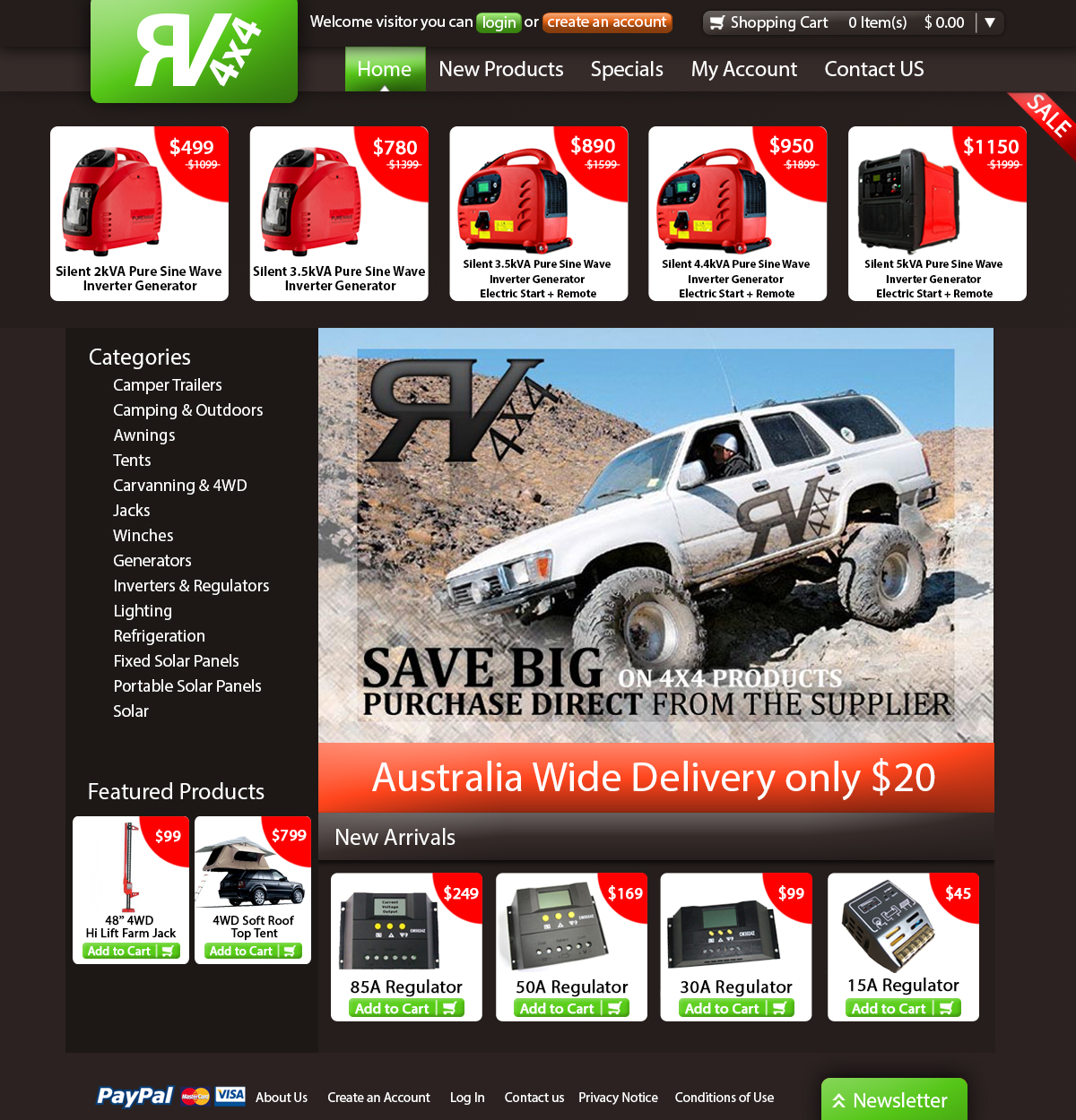 Landing Page Design by lolti for rv4x4 | Design #1246832