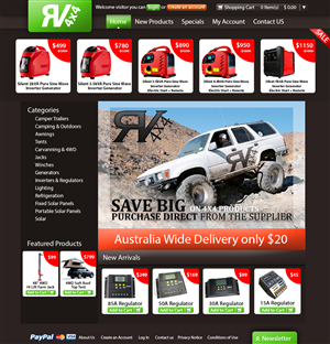 Landing Page Design by lolti for rv4x4 | Design: #1246832