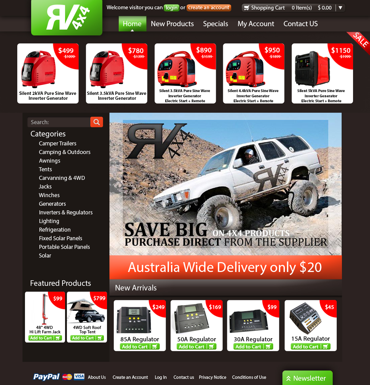 Landing Page Design by lolti for rv4x4 | Design #1251961