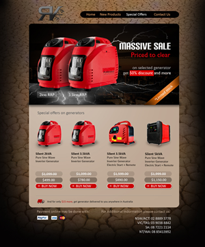 Landing Page Design by Nova Interaction for rv4x4 | Design: #1360641