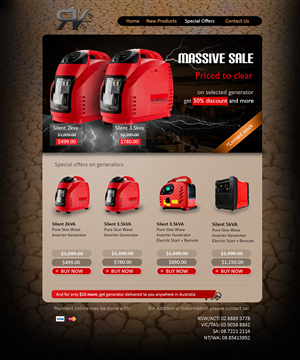 Landing Page Design by Nova Interaction for rv4x4 | Design #1431619