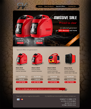 Landing Page Design by Nova Interaction for rv4x4 | Design: #1440641