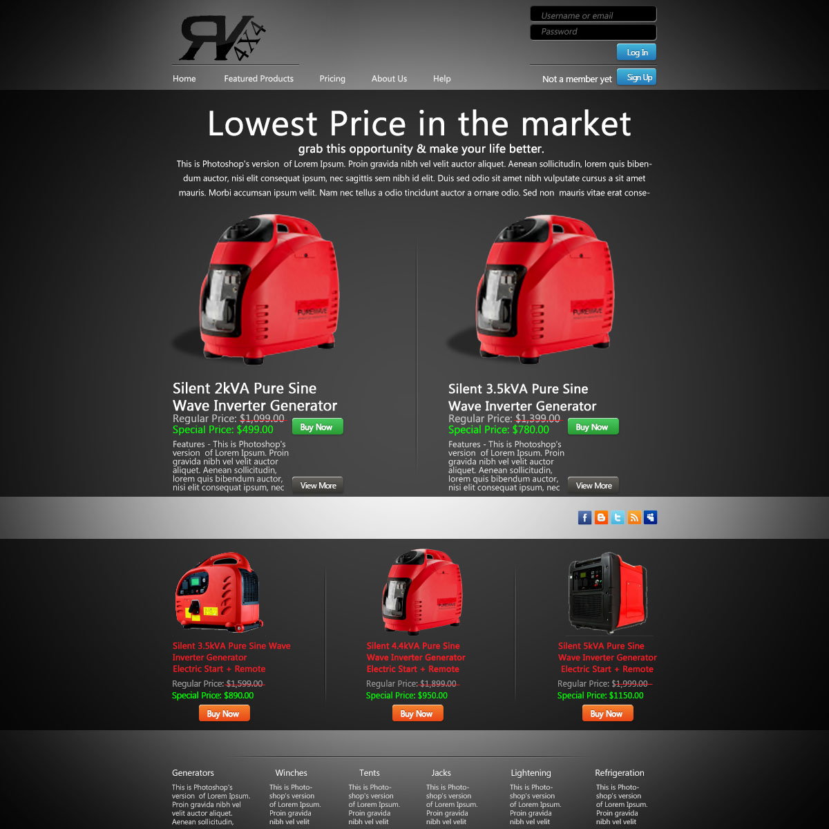 Landing Page Design by WirePaper for rv4x4 | Design #1270447