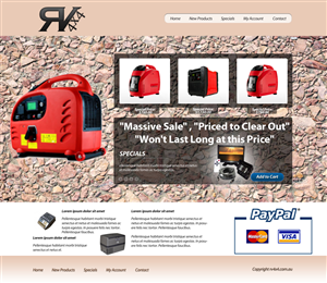 Landing Page Design by amu for rv4x4 | Design: #1288811