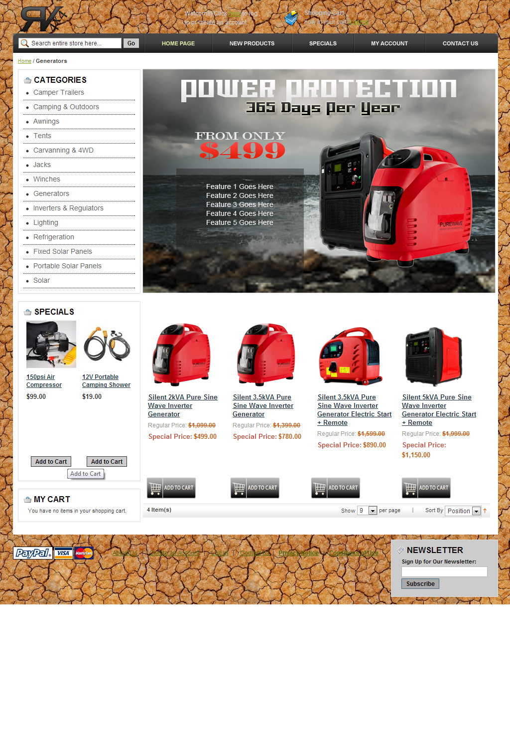 Landing Page Design by Awais Raza for rv4x4 | Design #1263351