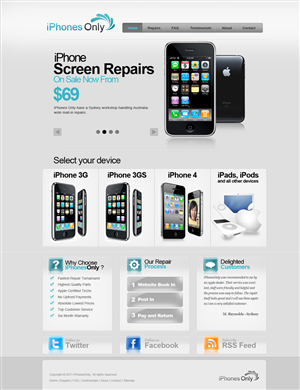 Web Design by Vinc for this project | Design #174719