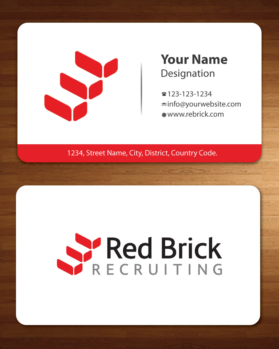 Visitenkarten-Design von Sbss für Footprints Recruiting, inc. | Design #1213919