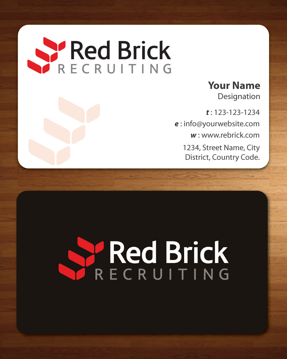 Business Card Design by Sbss for Footprints Recruiting, inc. | Design #1213927