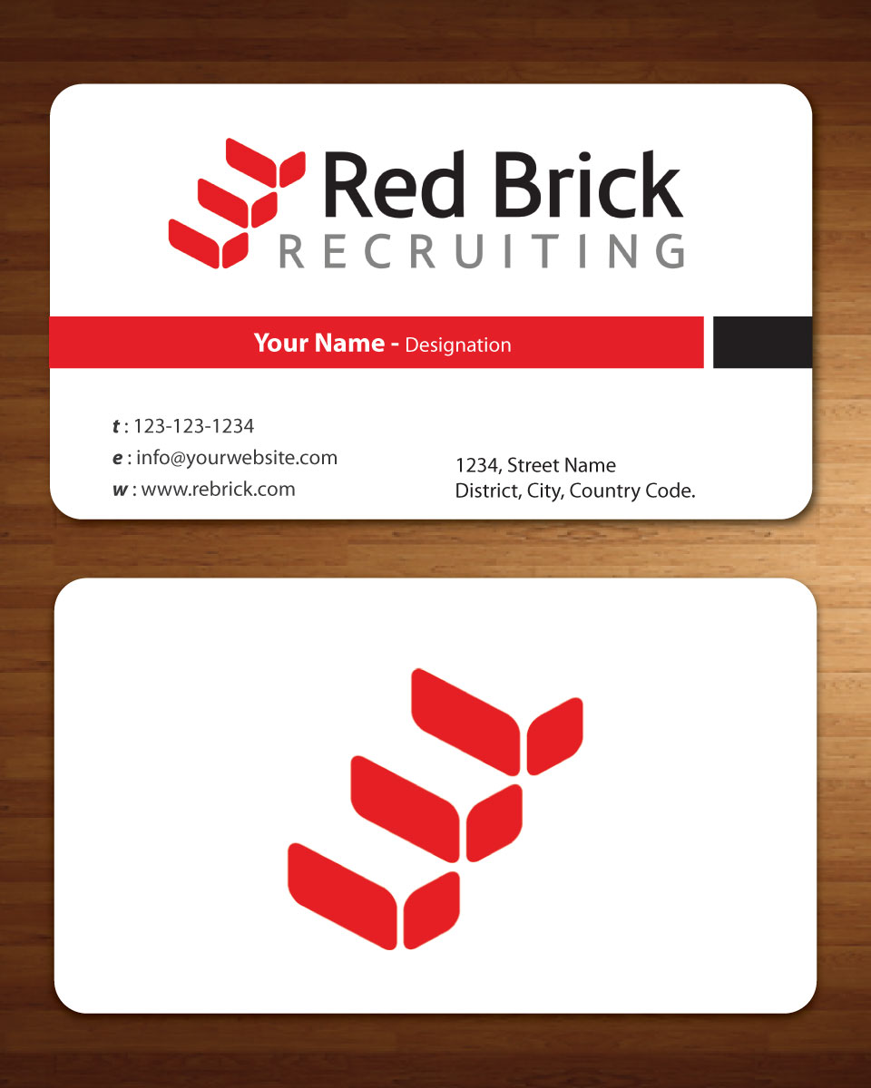 Diseño de Tarjeta de Presentación por Sbss para Footprints Recruiting, inc. | Diseño #1213934