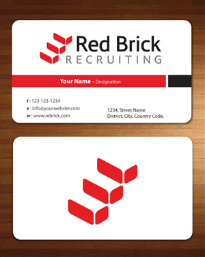 Business Card Design by Sbss for Footprints Recruiting, inc. | Design: #1213934