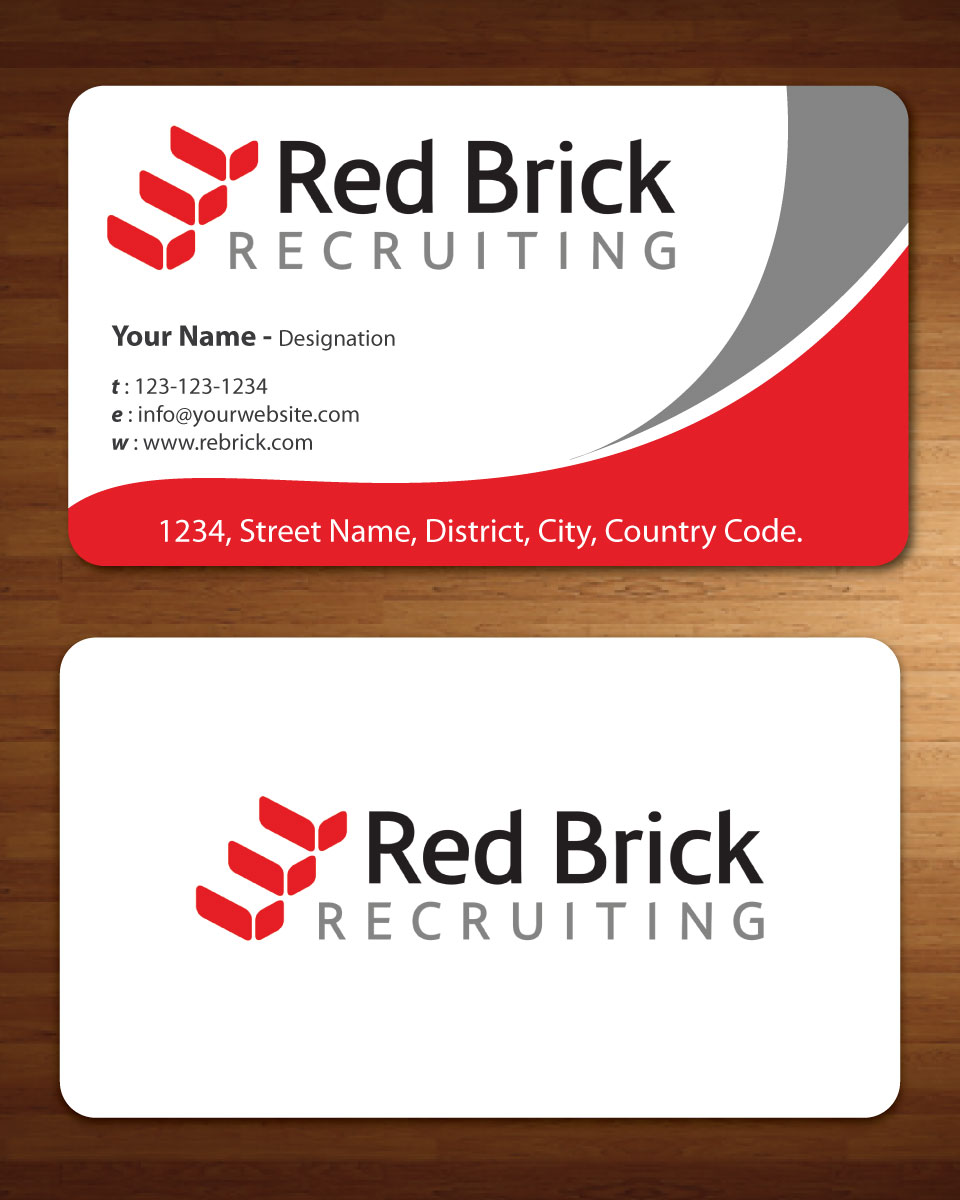 Diseño de Tarjeta de Presentación por Sbss para Footprints Recruiting, inc. | Diseño #1213940