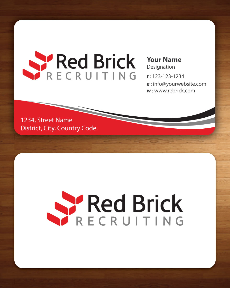 Diseño de Tarjeta de Presentación por Sbss para Footprints Recruiting, inc. | Diseño #1213947