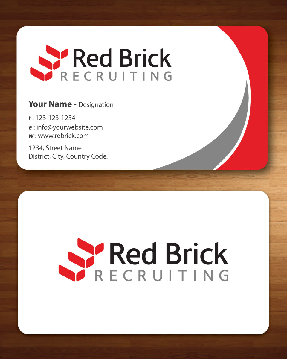 Diseño de Tarjeta de Presentación por Sbss para Footprints Recruiting, inc. | Diseño #1213948