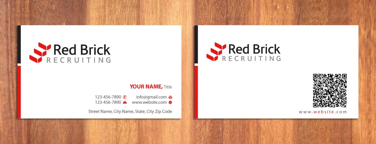 Diseño de Tarjeta de Presentación por Sbss para Footprints Recruiting, inc. | Diseño #1213967