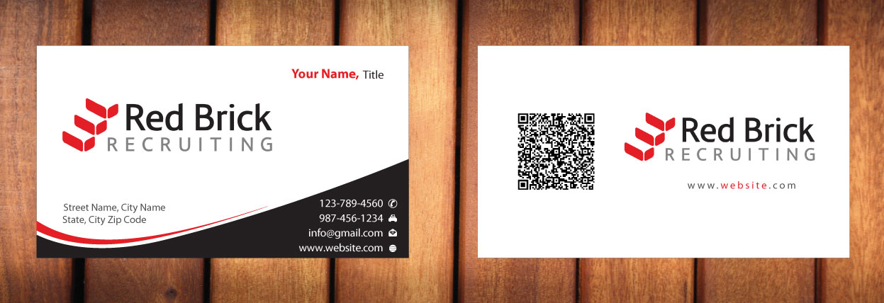Business Card Design by Sbss for Footprints Recruiting, inc. | Design #1214258