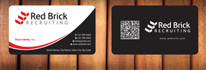 Business Card Design by Sbss for Footprints Recruiting, inc. | Design: #1214287