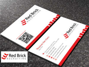 Business Card Design by Sarmishtha Chattopadhyay_loginchange for Footprints Recruiting, inc. | Design: #1215529