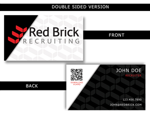Business Card Design by Fatal Graphix for Footprints Recruiting, inc. | Design: #1205790