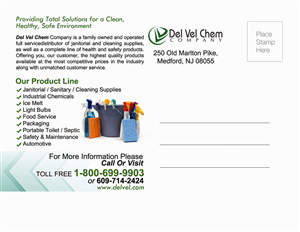 Wholesale Janitorial supply company needs promotional postcard | Postcard Design by NatPearlDesigns