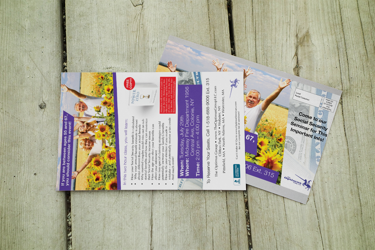Postcard Design by Rohan Alexander for The Optimus Group | Design #4286022