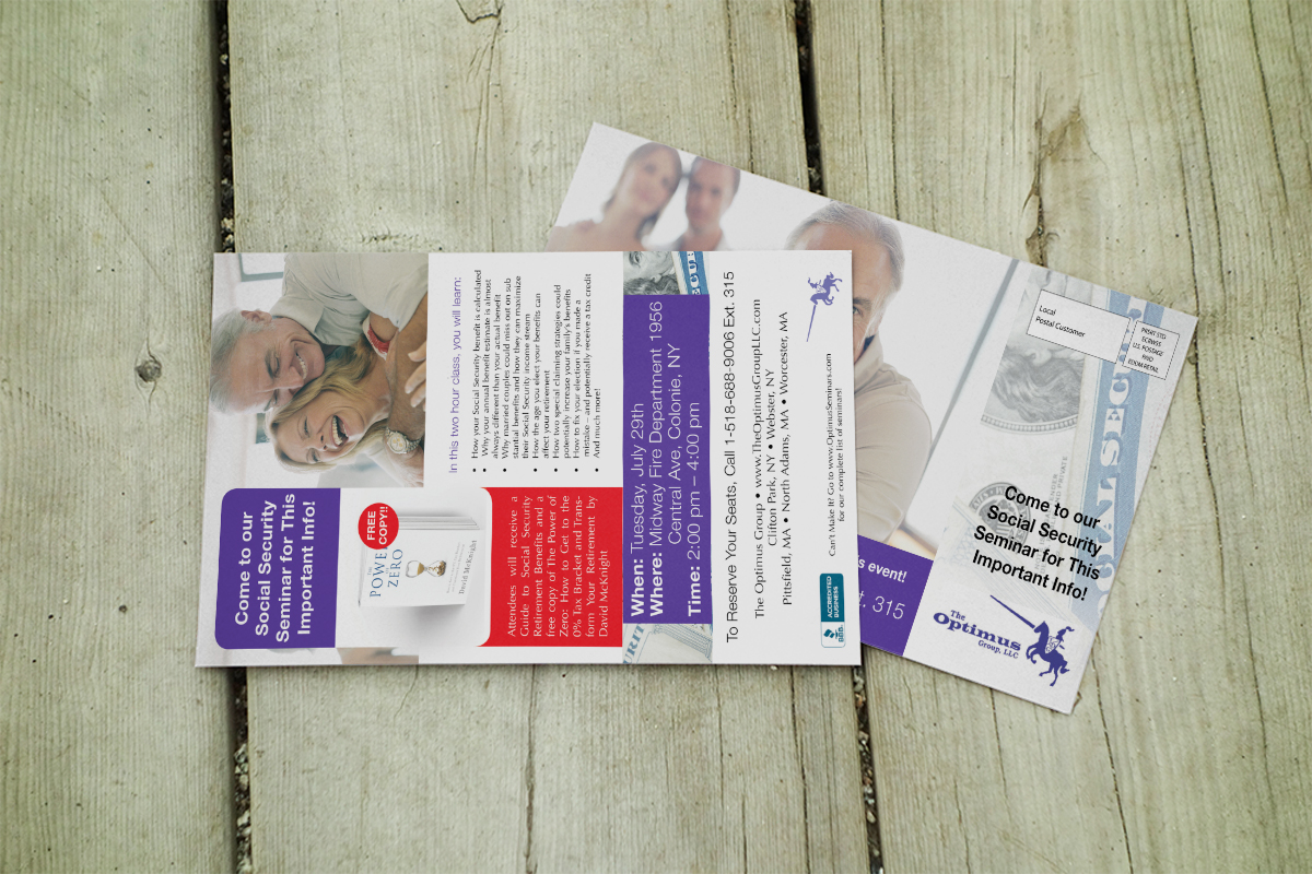 Postcard Design by Rohan Alexander for The Optimus Group | Design #4286027