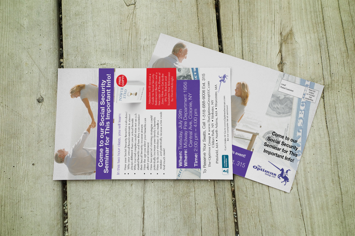 Postcard Design by Rohan Alexander for The Optimus Group | Design #4286034