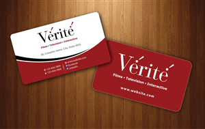 Visitenkarten-Design von Sbss für Vérité Films Inc. | Design: #1214038