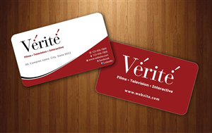 Visitenkarten-Design von Sbss für Vérité Films Inc. | Design: #1214039