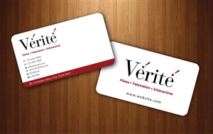 Business Card Design by Sbss for Vérité Films Inc. | Design: #1214044
