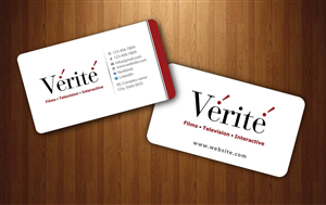 Business Card Design by Sbss for Vérité Films Inc. | Design: #1214045