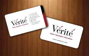 Business Card Design by Sbss for Vérité Films Inc. | Design: #1214046