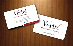 Business Card Design by Sbss for Vérité Films Inc. | Design: #1214047