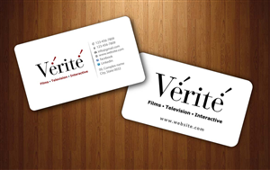 Business Card Design by Sbss for Vérité Films Inc. | Design: #1214056
