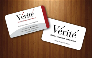 Business Card Design by Sbss for Vérité Films Inc. | Design: #1214057