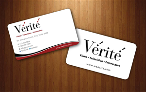 Business Card Design by Sbss for Vérité Films Inc. | Design: #1214059