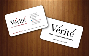 Business Card Design by Sbss for Vérité Films Inc. | Design: #1214060