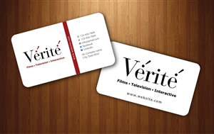 Business Card Design by Sbss for Vérité Films Inc. | Design: #1214061