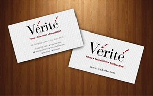 Business Card Design by Sbss for Vérité Films Inc. | Design: #1214062