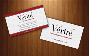 Business Card Design by Sbss for Vérité Films Inc. | Design: #1214064