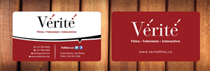 Business Card Design by Sbss for Vérité Films Inc. | Design: #1214324